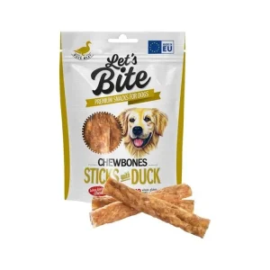 Pamlsek pro psy Brit DOG Let’s Bite Chewbones. Sticks with Duck, 120 g Expresní Doručení
