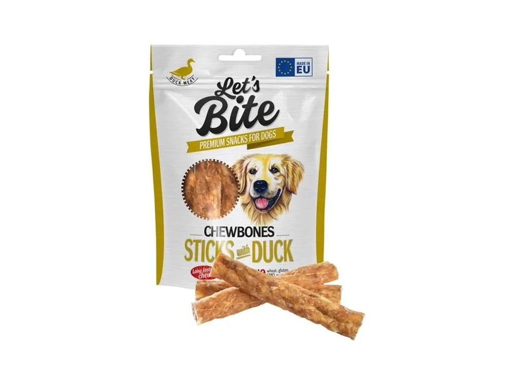 Pamlsek pro psy Brit DOG Let’s Bite Chewbones. Sticks with Duck, 120 g Expresní Doručení