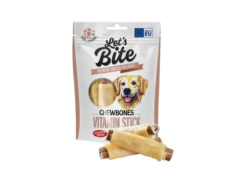 Pamlsek pro psy Brit DOG Let’s Bite Chewbones. Vitamin Stick, 150 g Víkendová Akce