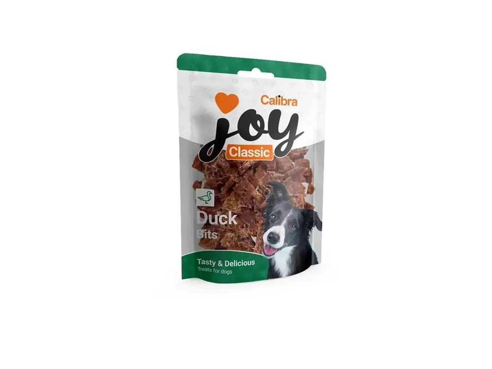 Pamlsek pro psy Calibra Joy Dog Snack Classic Duck Bits, 250 g Oblíbený