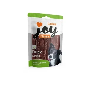 Časově Omezené Pamlsek pro psy Calibra Joy Dog Snack Classic Duck Strips, 250 g