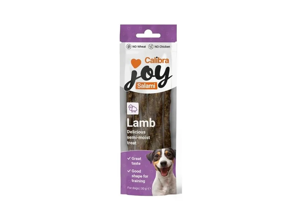 Pamlsek pro psy Calibra Joy Dog Snack Salami Lamb, 30 g Časově Omezené