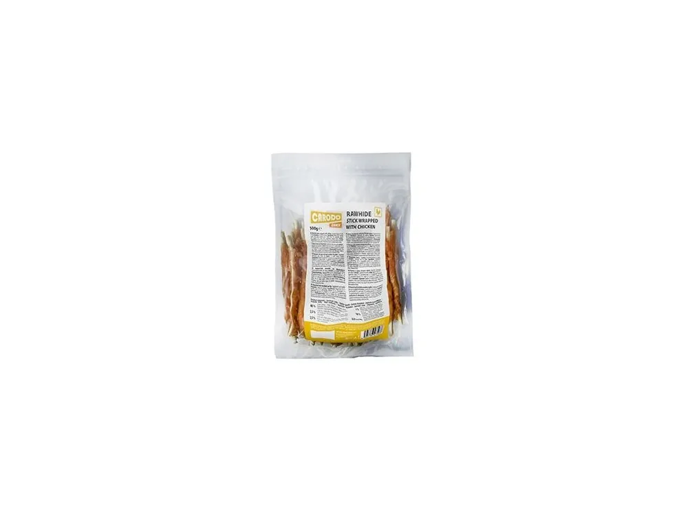 Pamlsek pro psy CARODO Dog Kuřecí maso na bůvolí kůži, 500 g Horká Nabídka