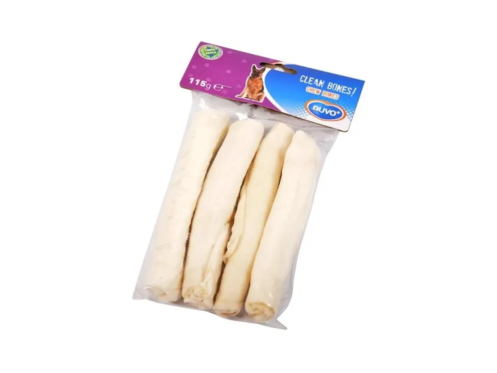 Pamlsek pro psy Duvo+ bůvolí rolka bílá, 15cm, 4ks Vrácení Zdarma