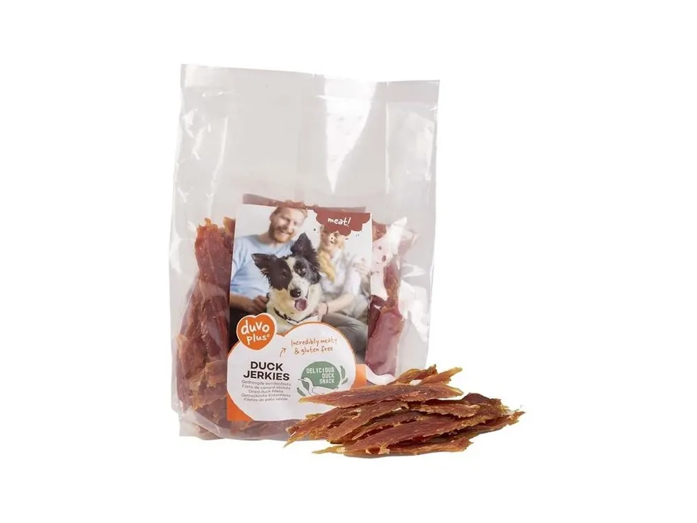 Pamlsek pro psy Duvo+ dog Meat! Duck jerkies, 1 kg Nejlepší Volba