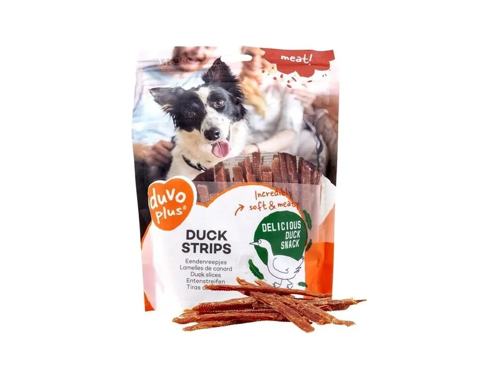 Top Prodej Pamlsek pro psy Duvo+ dog Meat! Duck strips, 80 g
