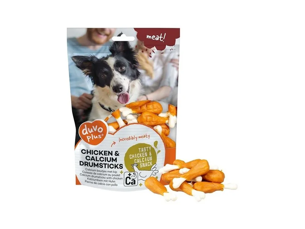 Pamlsek pro psy Duvo+ dog Meat! Chicken & calcium drumsticks, 180 g Bezpečná Platba