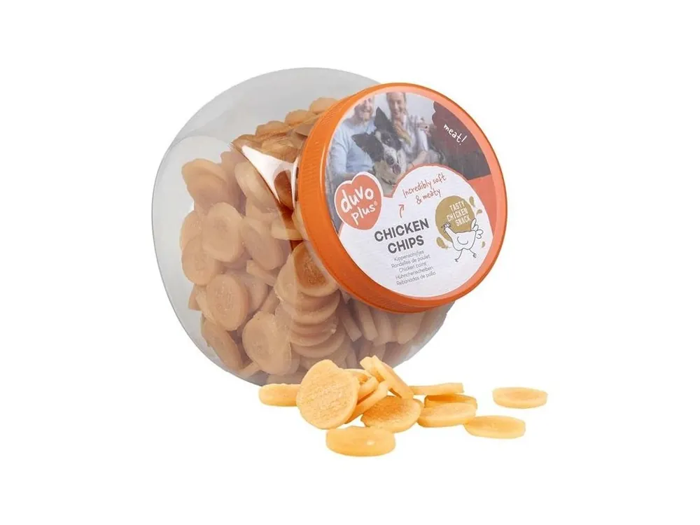 Pamlsek pro psy Duvo+ dog Meat! Chicken chips, 500 g Koupit Online