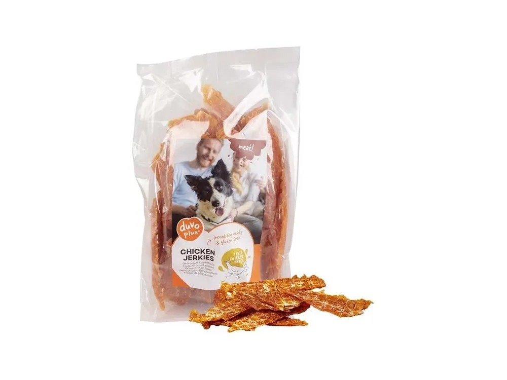Pamlsek pro psy Duvo+ dog Meat! Chicken jerkies, 1 kg Speciální Cena