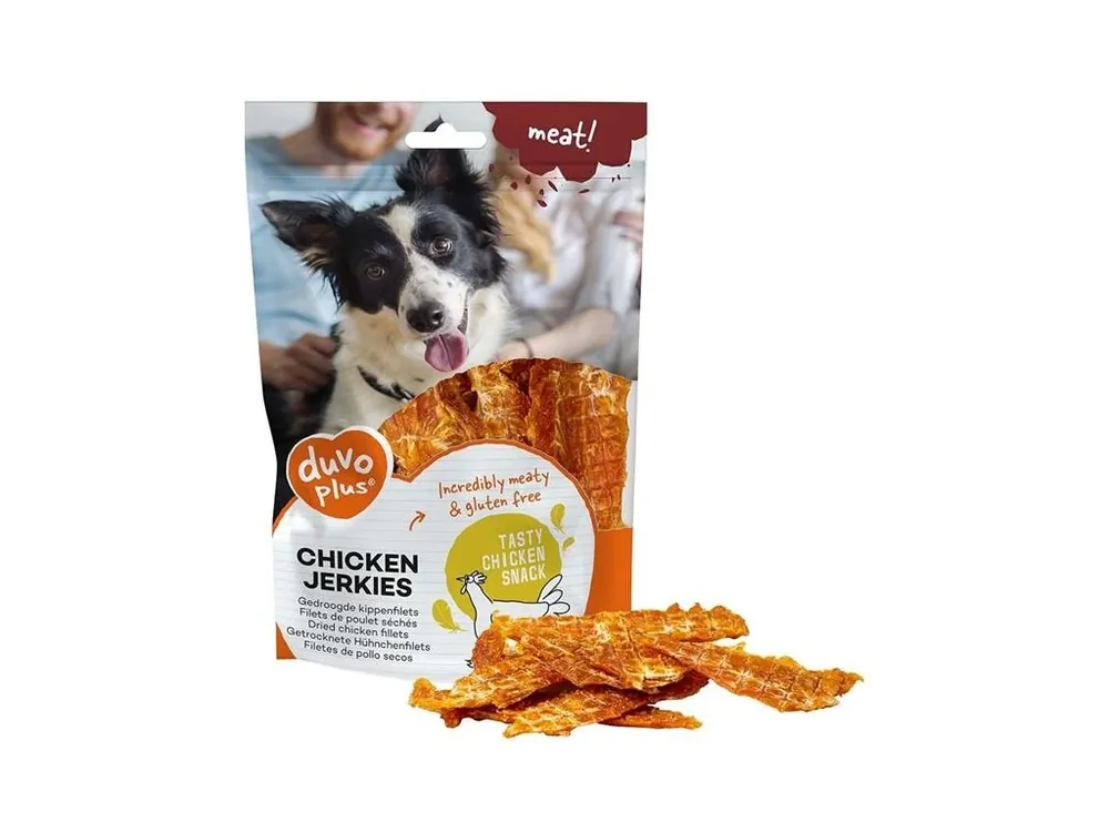 Pamlsek pro psy Duvo+ dog Meat! Chicken jerkies, 100 g Novinka