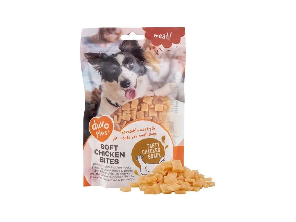 Pouze Dnes Pamlsek pro psy Duvo+ dog Meat! Soft chicken bites, 200 g