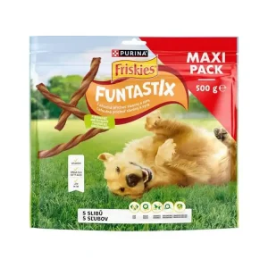 Pamlsek pro psy Friskies snack dog - Funtastix, 500 g Vysoce Kvalitní