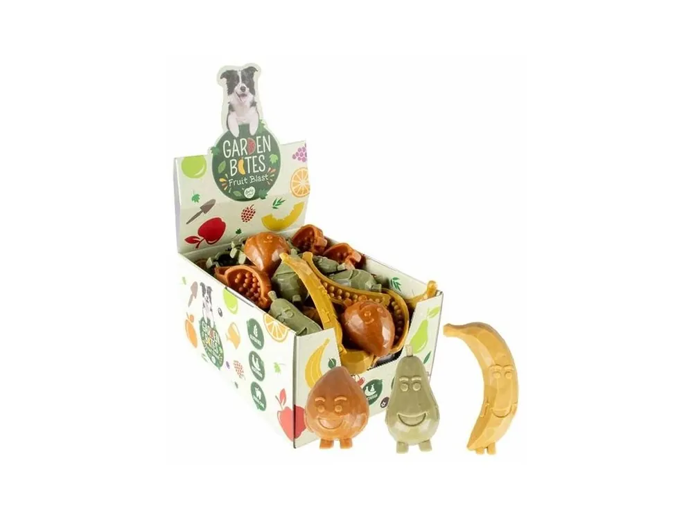 Nízká Cena Pamlsek pro psy Garden Bites Fruity - Friends M display 60 ks, 8,5 cm