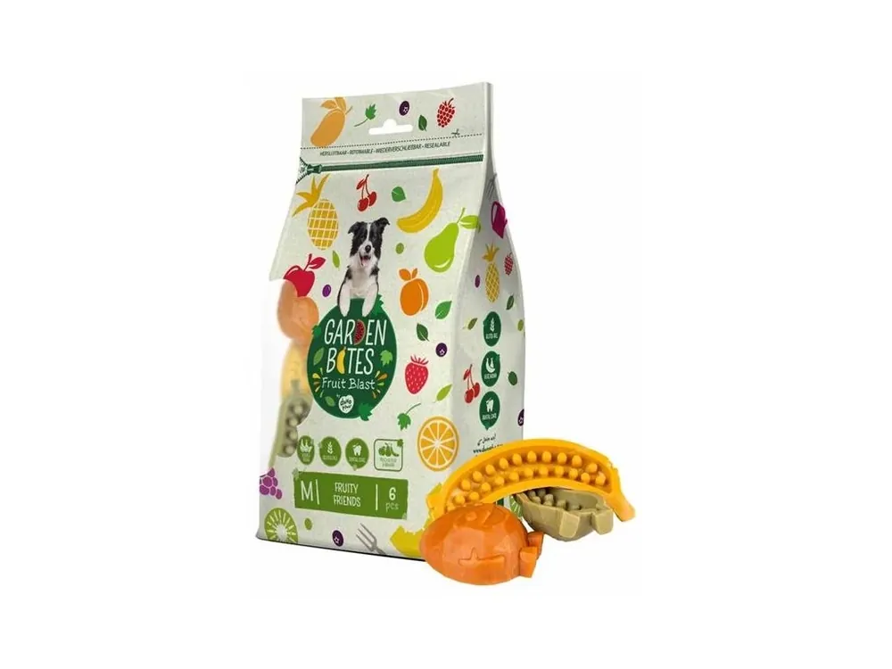 Pamlsek pro psy Garden Bites Fruity - Friends M, 6 ks, 8,5 cm Hit Sezóny