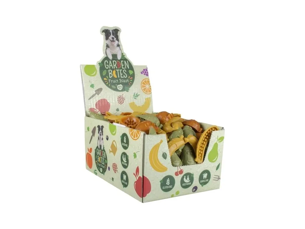 Pamlsek pro psy Garden Bites Fruity - Friends S displej 180 ks Horká Nabídka