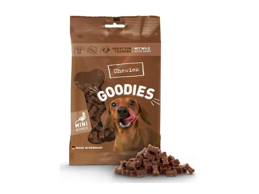 Vrácení Zdarma Pamlsek pro psy CHEWIES Mini Snack se zvěřinou, 125 g