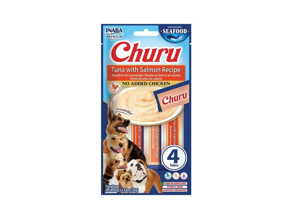 Top Prodej Pamlsek pro psy Inaba Churu dog snack tuňák s lososem, 4x14 g