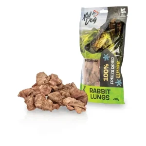 Výhodná Nabídka Pamlsek pro psy KIDDOG SUPER PREMIUM 100% králičí plíce v celku sušené mrazem, 50 g
