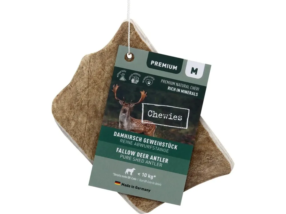 Paroží dančí Chewies Geweih - Snack - M Ověřený