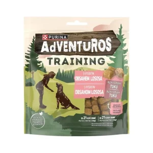 Nízká Cena Pamlsek pro psy Purina Adventuros snack dog - Training Salmon, 115 g