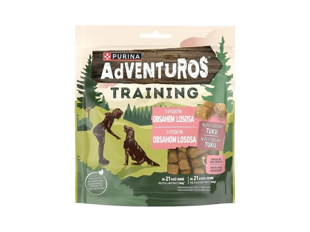 Nízká Cena Pamlsek pro psy Purina Adventuros snack dog - Training Salmon, 115 g