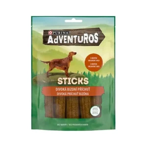 Speciální Cena Pamlsek pro psy Purina Adventuros snack dog - tyčinky s bizoní přích., 120 g