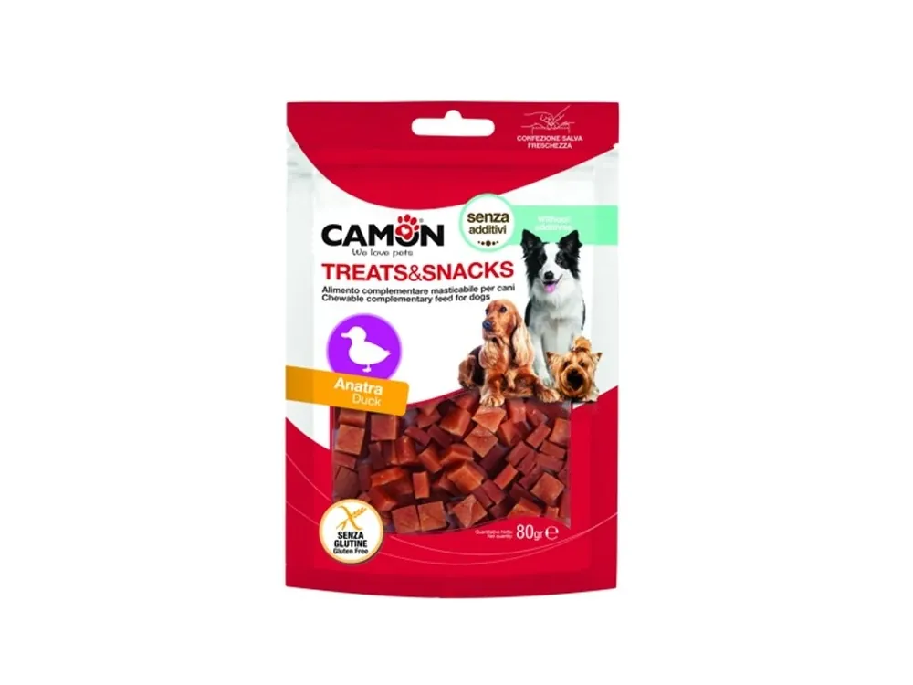 Rychlé Dodání PAMLSKY SNACKS KACHNÍ KOSTKY 0,5 cm 80 g