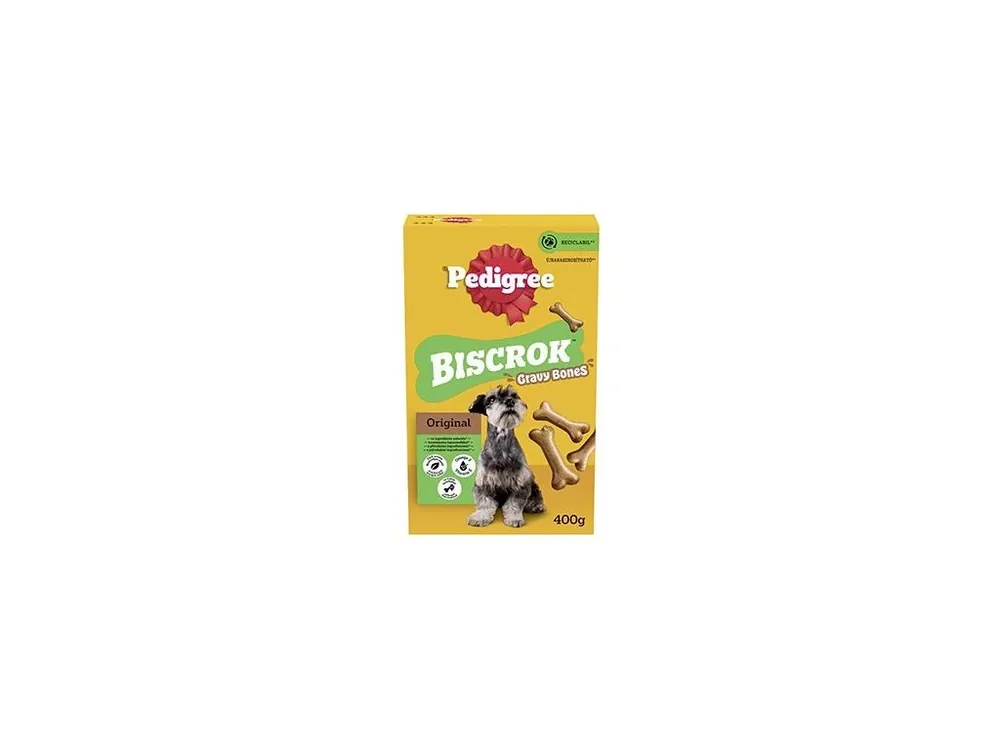 Originální Pedigree poch.Biscrok Gravy Bones Flavour Biscuit 400g