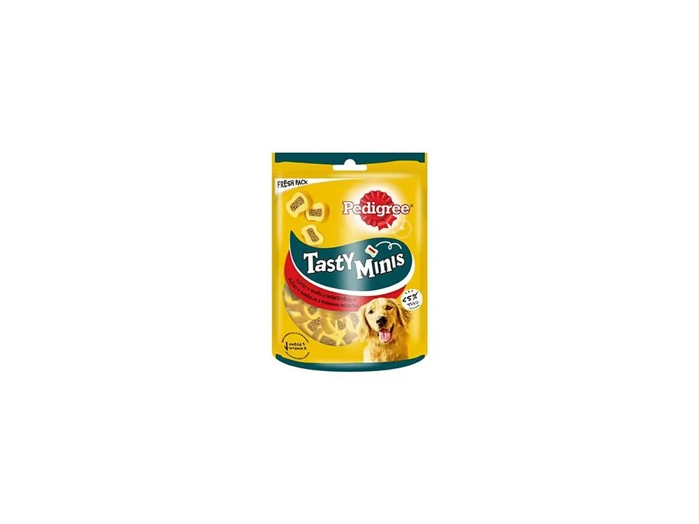 Zlevněný Pedigree poch.Tasty Minis Chewy Slices Beef&Poultr155g