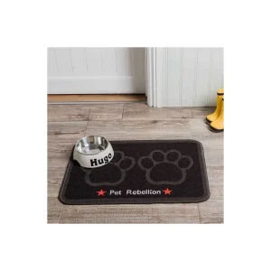 Nejlepší Volba PET REBELLION Dinner Mate Jet black Kobereček pod misku 40x60cm