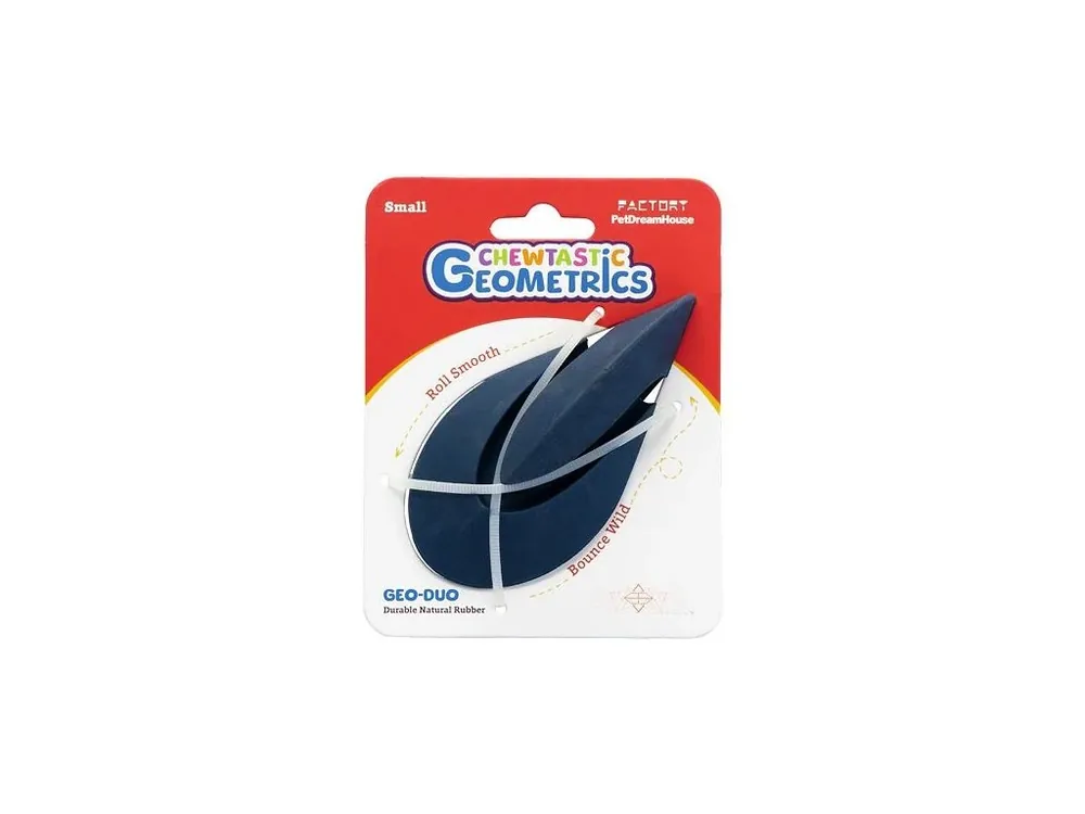 Nová Kolekce Petdreamhouse Chewtastic Geometrics Geo-Duo – tmavě modrá