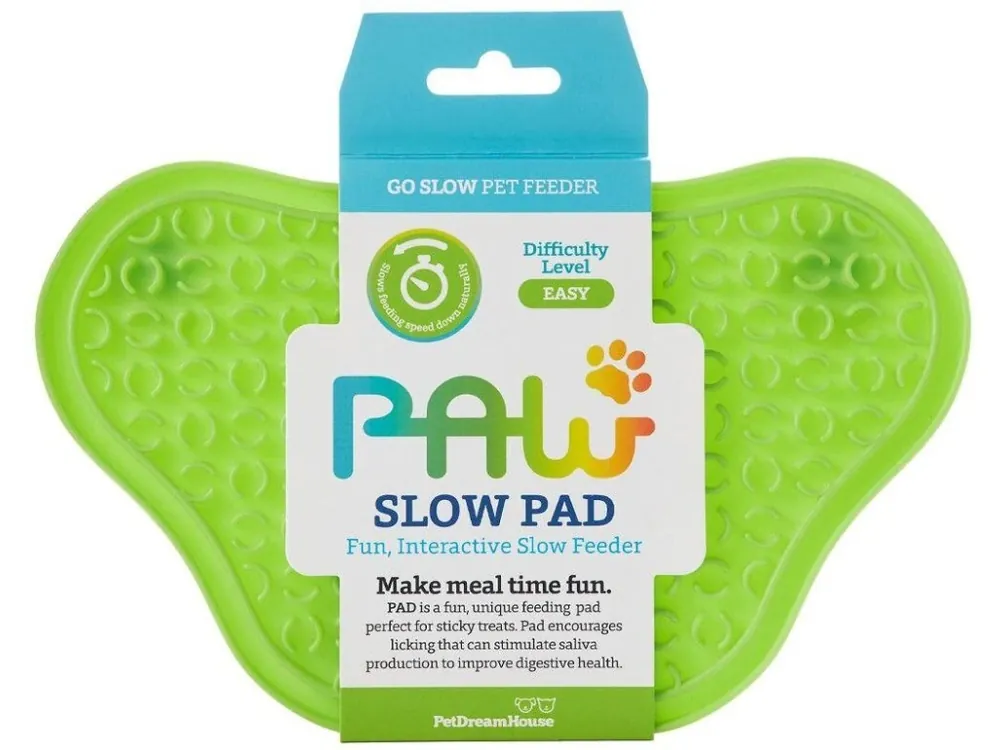 Značkový PetDreamHouse lízací podložka Paw Lick Pad – zelená