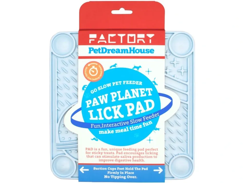 Nakupujte Hned PetDreamHouse lízací podložka Paw Planet Lick Pad – světle modrá