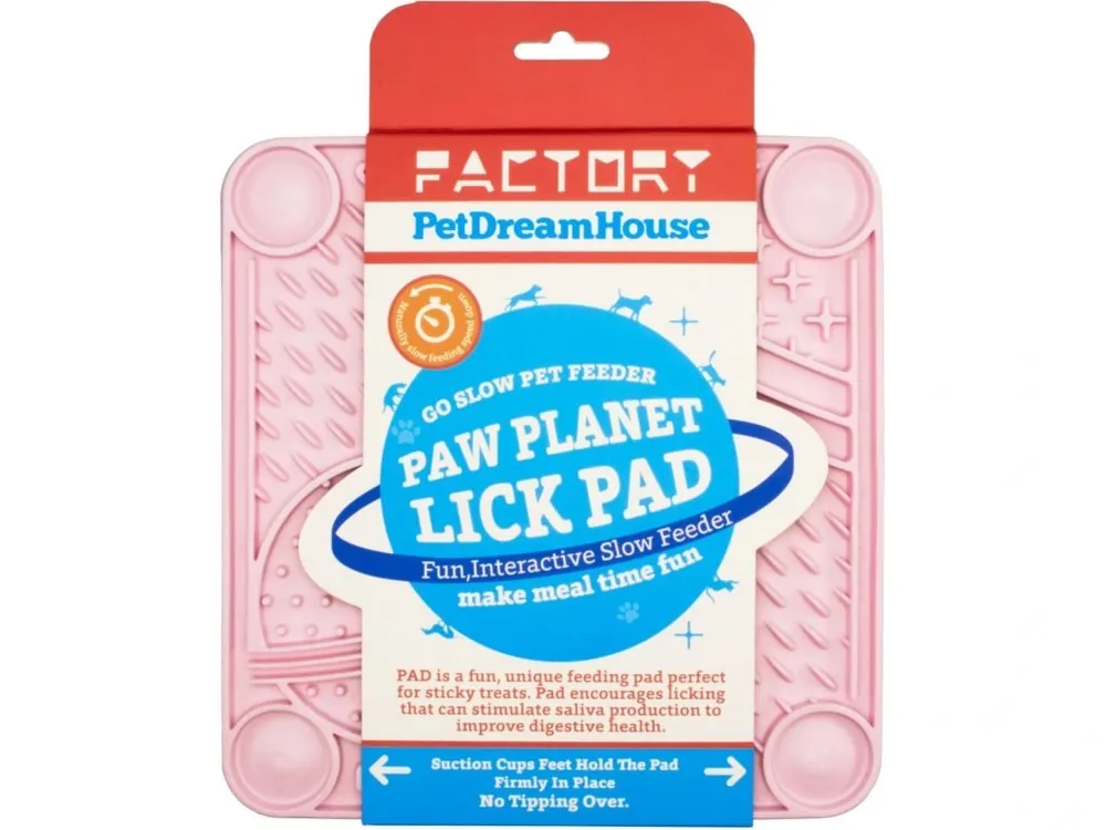 PetDreamHouse lízací podložka Paw Planet Lick Pad – světle růžová Oblíbený