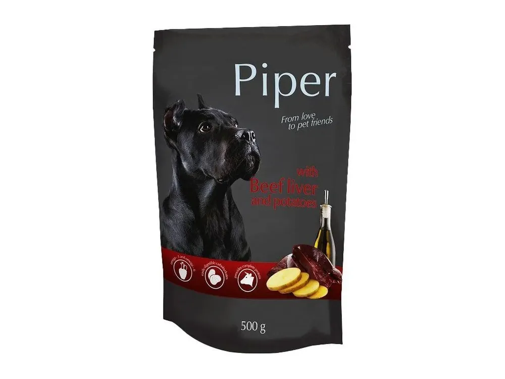 PIPER S HOVĚZÍMI JÁTRY A BRAMBORAMI 500 g Jen Po Omezenou Doba
