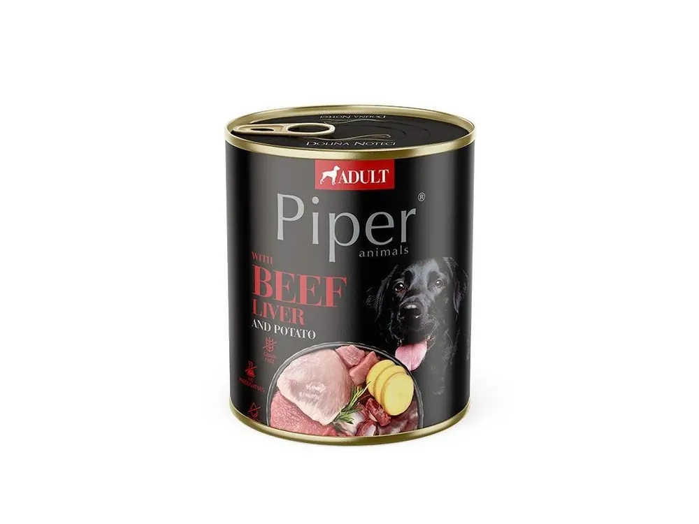 PIPER S HOVĚZÍMI JÁTRY A BRAMBORAMI 800 g Autentický