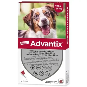 Pipeta Advantix Spot-on 1x2,5ml 10-25kg ! Výhodná Nabídka