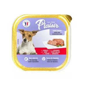 Cenově Výhodný Plaisir Dog hovězí, vanička 300 g
