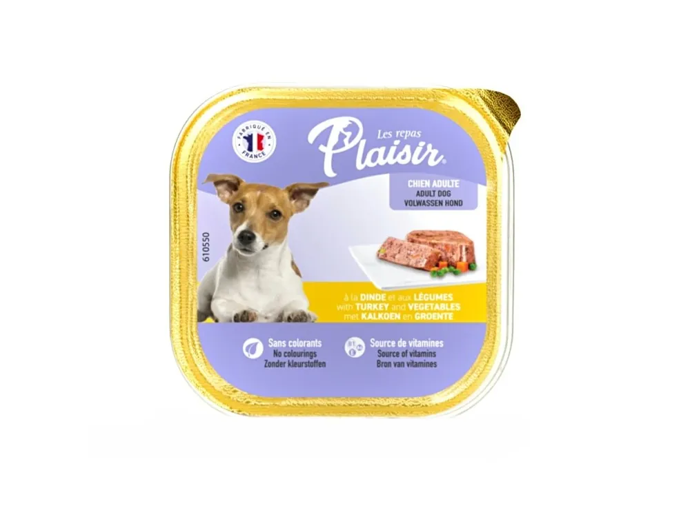 Akční Nabídka Plaisir Dog krůtí, vanička 300 g