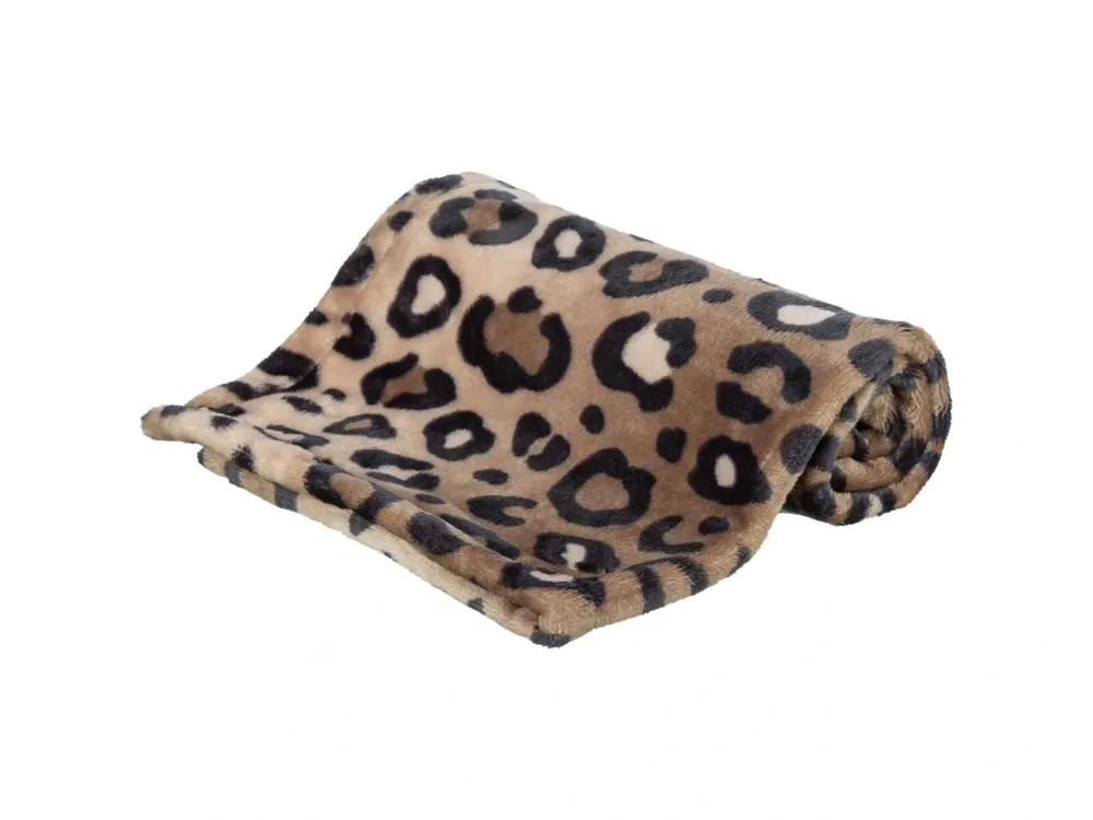 Super Cena Plyšová deka pro psy a kočky Trixie LEO, vhodná pro alergiky, leopardí, 70 x 50 cm