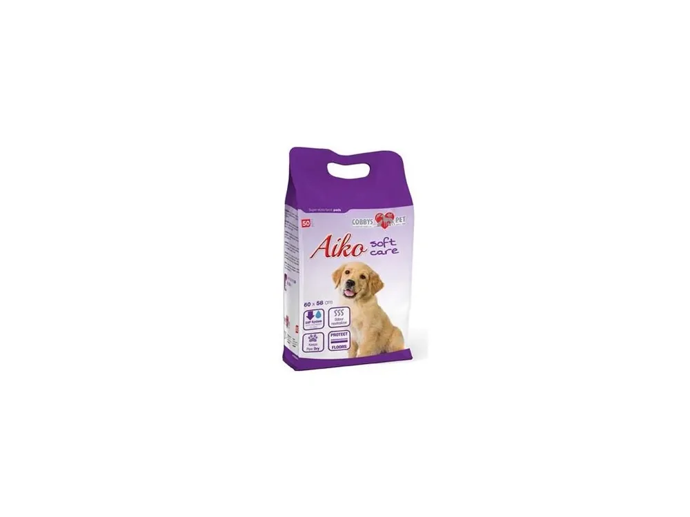 Výprodej Podložka absorbční pro psy Aiko Soft Care 60x58cm 50ks