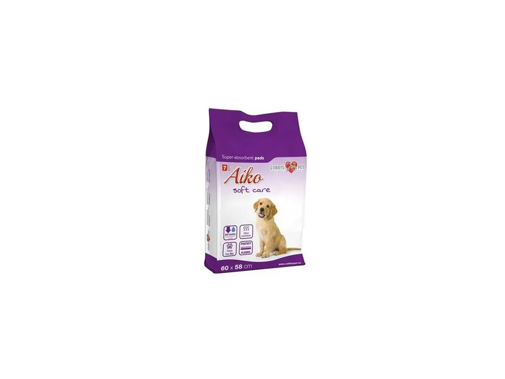 Podložka absorbční pro psy Aiko Soft Care 60x58cm 7ks Výprodej
