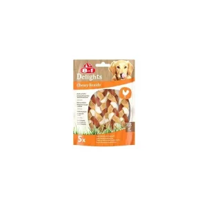 Hit Sezóny Pochoutka 8in1 Delights Chewy Braids XS/S 75g
