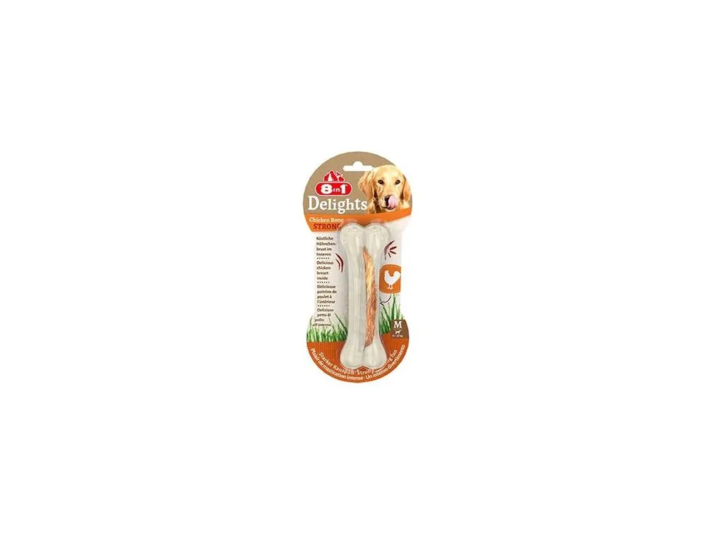 Pochoutka 8in1 Delights Chicken Bones Strong S 1ks Ověřený