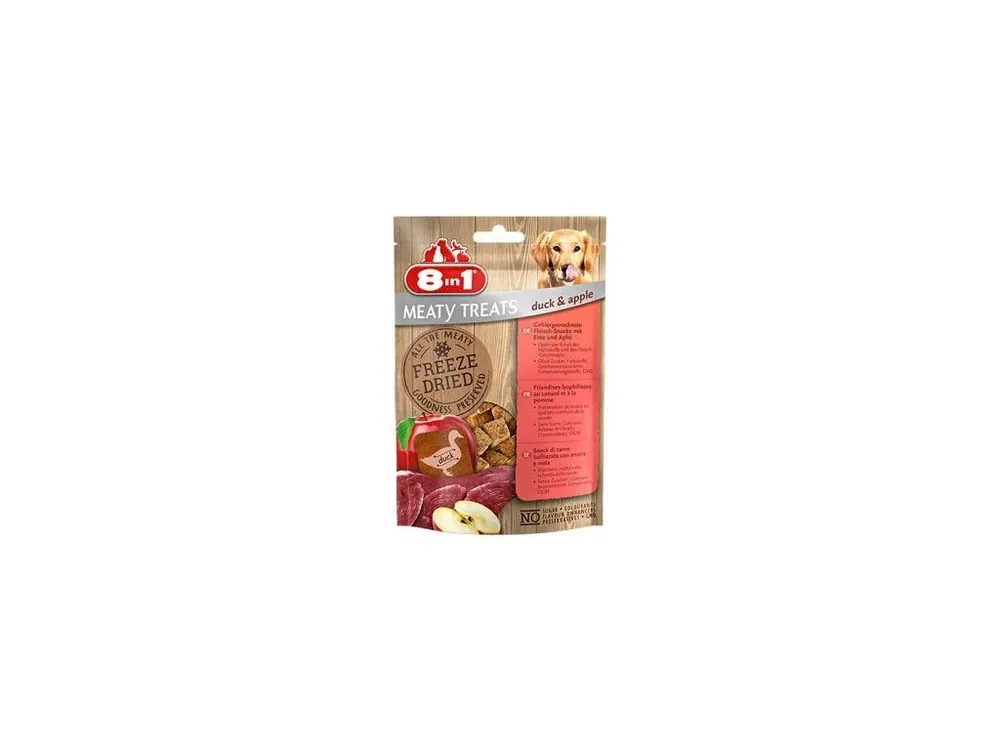 Pochoutka 8in1 Meaty Treats FD Duck/Apple 50g Nejlepší Volba