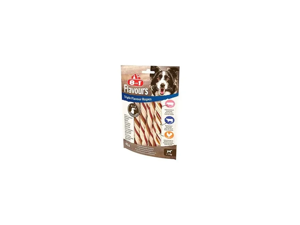 Ihned K Objednání Pochoutka 8in1 Triple Flavour Ropes 65g