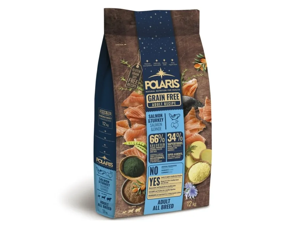 Rychlé Dodání Polaris Dog Adult All losos & krůta GF 12 kg