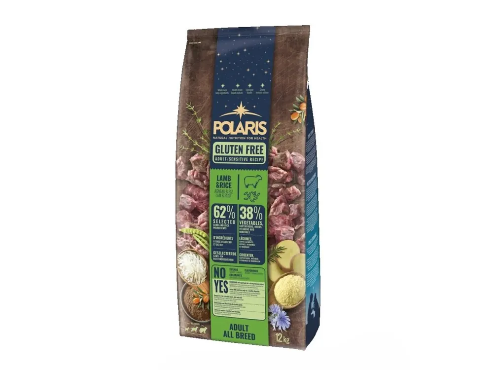 Polaris Dog Adult Sensitive jehněčí & rýže 12 kg Nová Kolekce