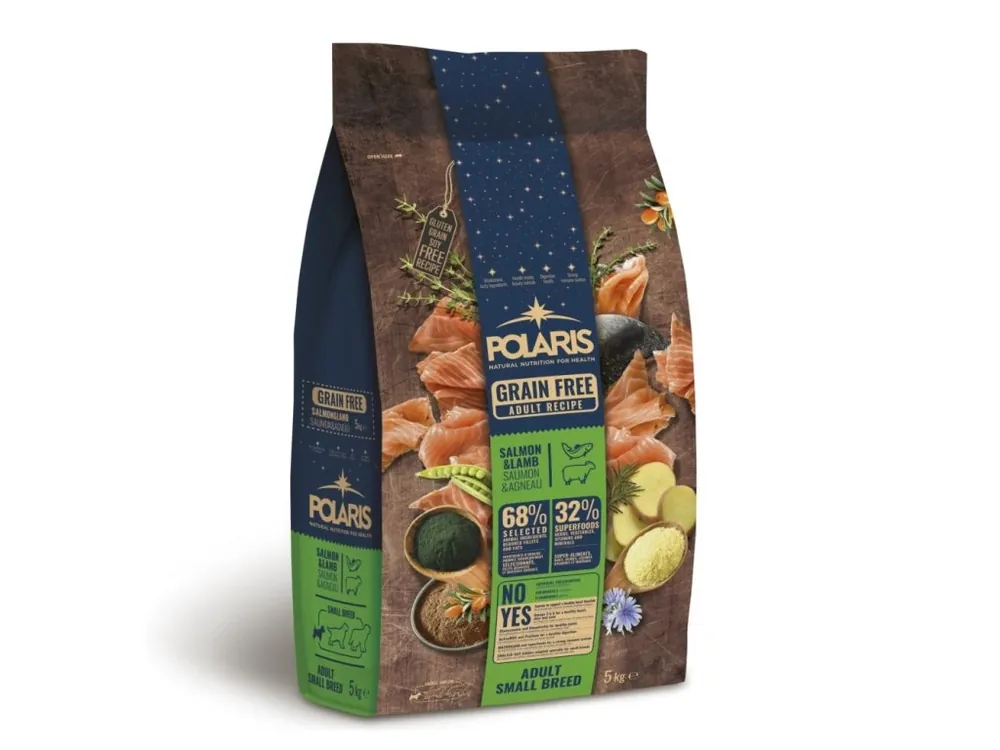 Finální Výprodej Polaris Dog Adult Small losos & jehně GF 5 kg