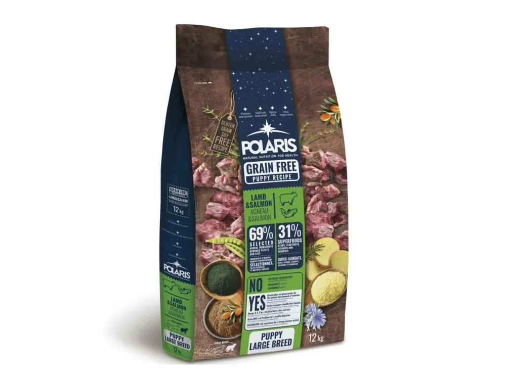 Polaris Dog Puppy Large jehně & losos GF 12 kg Pouze Dnes